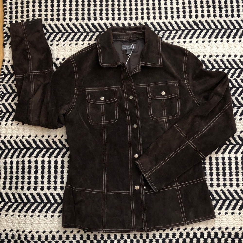 CLASSIQUE suede shirt jacket